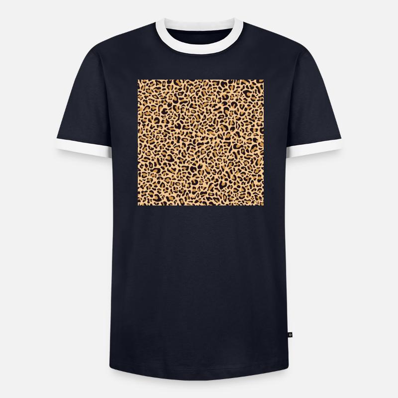 Leopard Pattern | Leopard Print | African Animal Men's Ringer Shirt