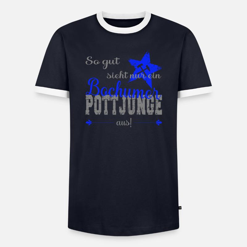 Bochum Bochumer Pottjunge Ruhrpott Männer Kontrast-T-Shirt