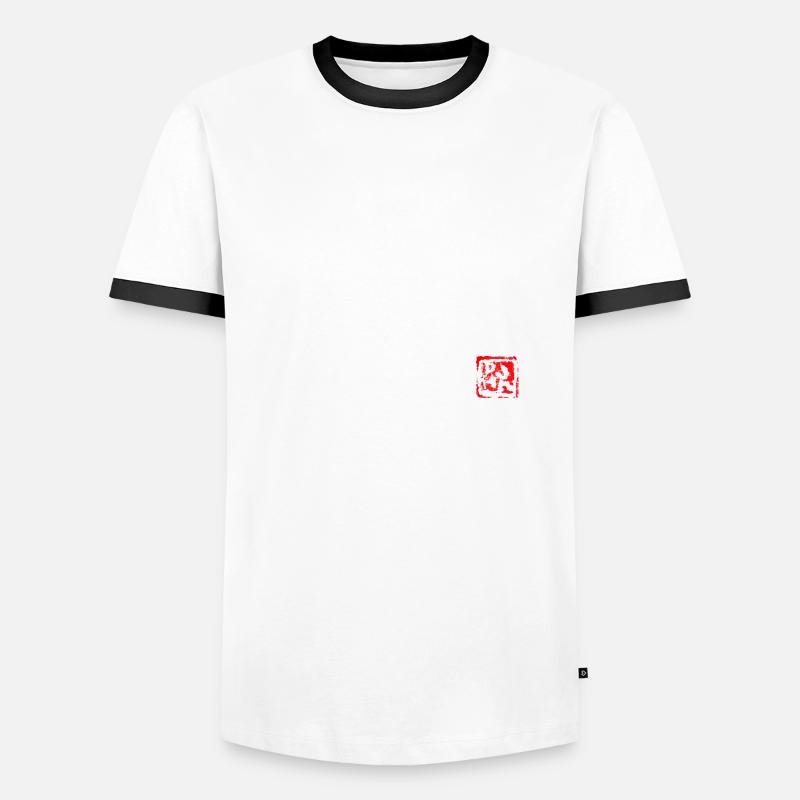 samurai (white) T-shirt contrasté Homme