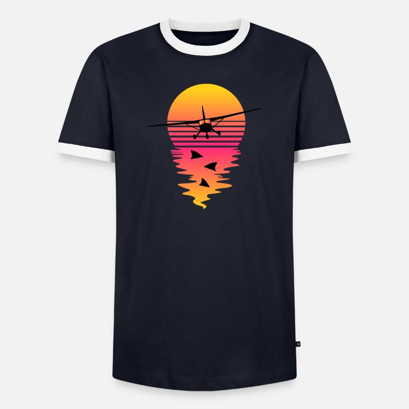 Vol Synthwave T-shirt contrasté Homme