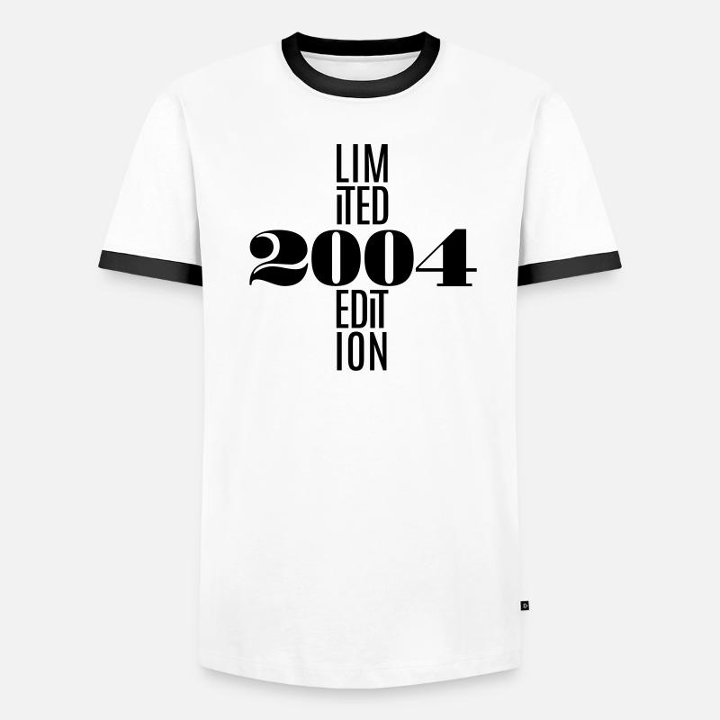 2004 Année de naissance Édition Limitée T-shirt contrasté Homme