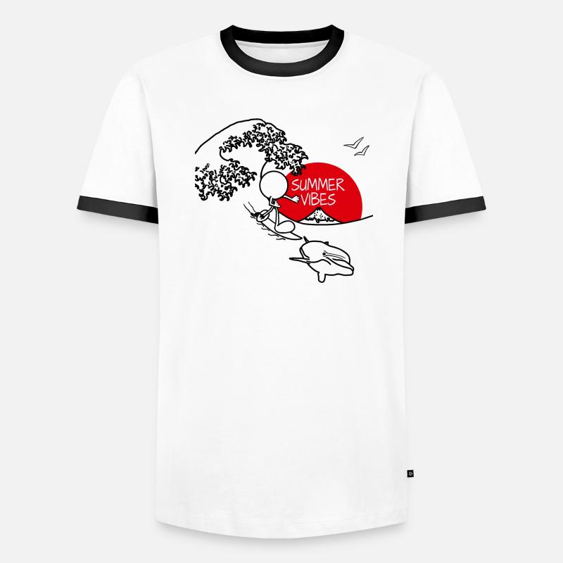 Summer Vibes Plain Doddle Men's Ringer Shirt