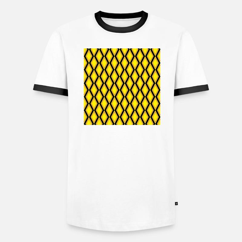 Kite diamond pattern Men's Ringer Shirt