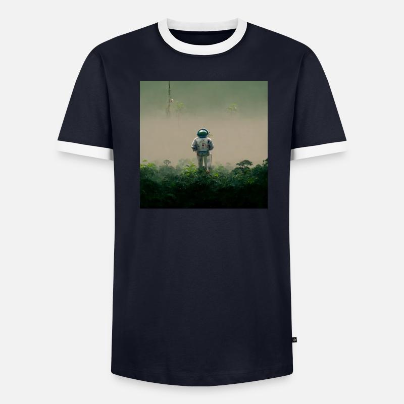 Lonely Voyager 059 Männer Kontrast-T-Shirt