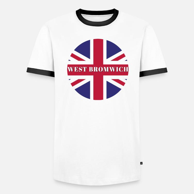 West-Bromwich Männer Kontrast-T-Shirt