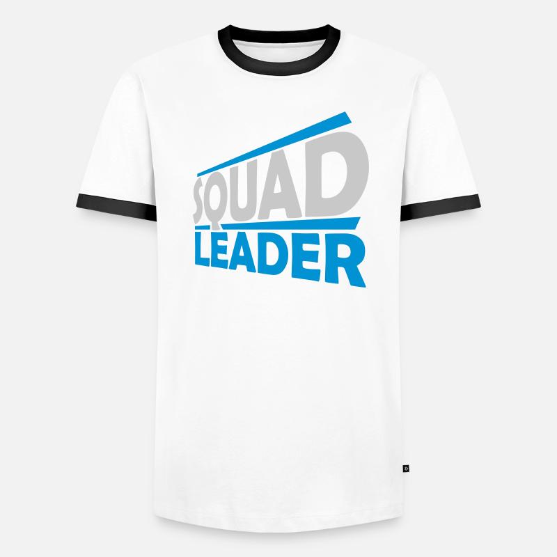 Chef de l’escouade du logo de conception T-shirt contrasté Homme