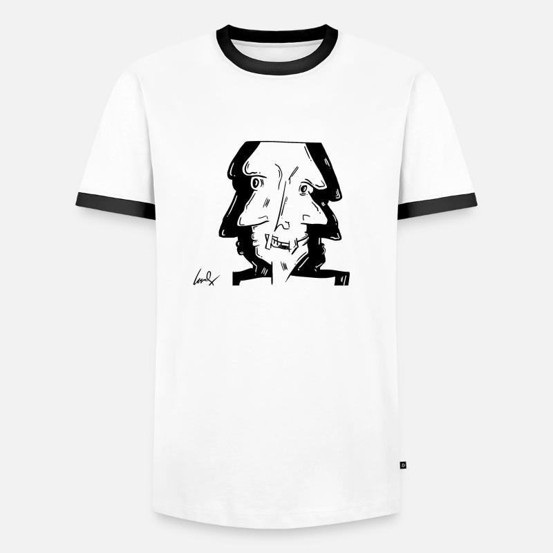 Differenz Männer Kontrast-T-Shirt