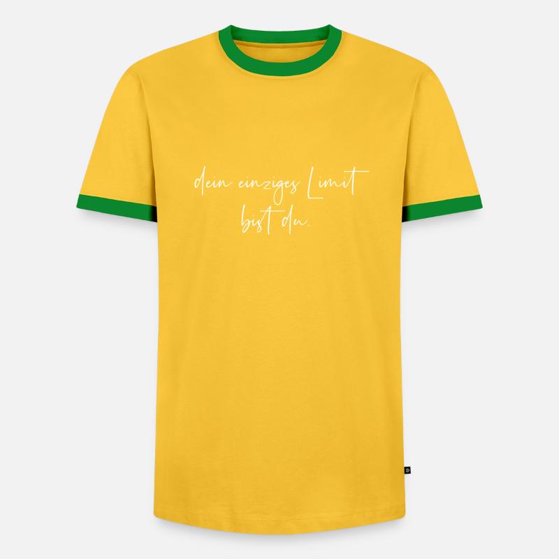 Dein einziges Limit bist du - Männer Kontrast-T-Shirt - undefined