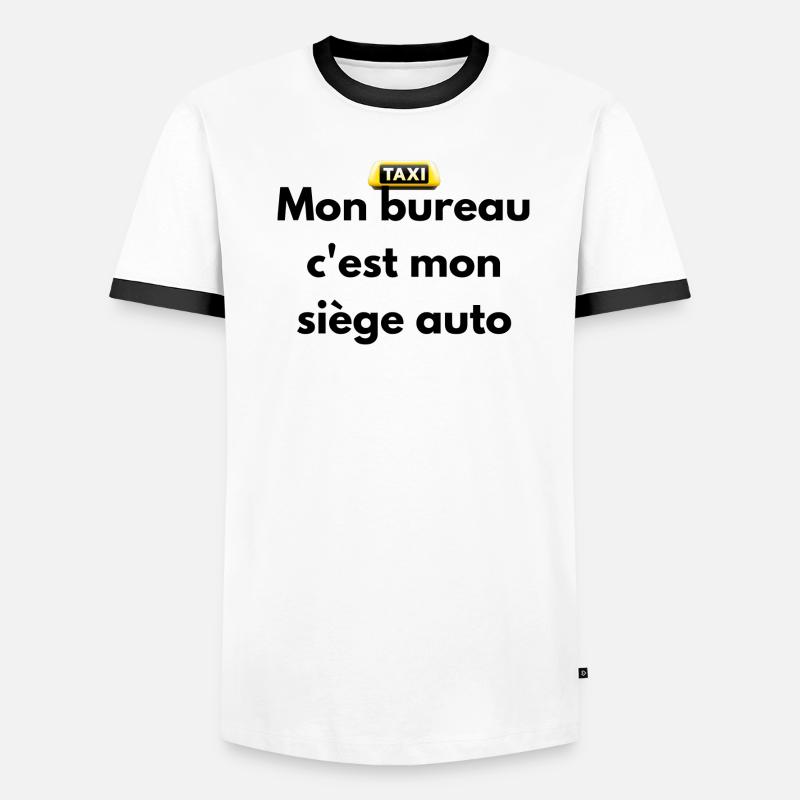 Mon bureau c'est mon siège auto T-shirt contrasté Homme