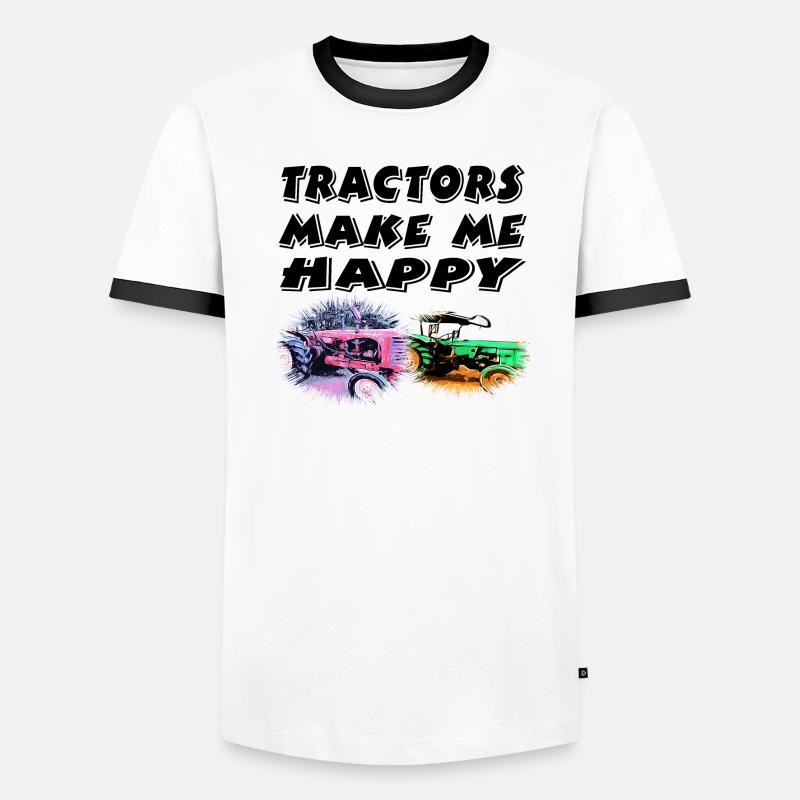 Traktor Männer Kontrast-T-Shirt