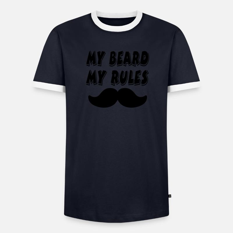 Bart Männer Kontrast-T-Shirt