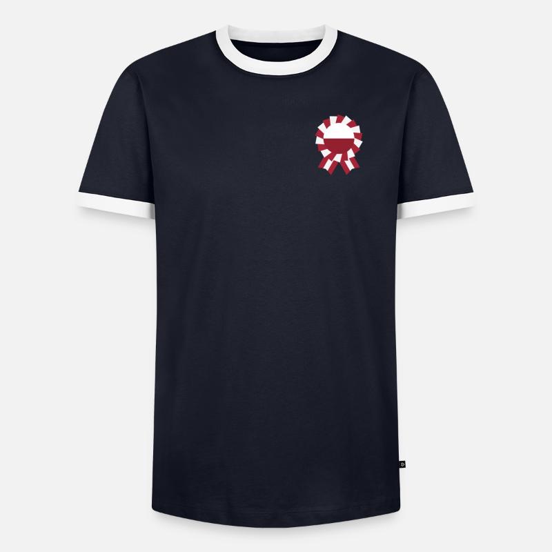 symbole de solidarité avec pologne T-shirt contrasté Homme