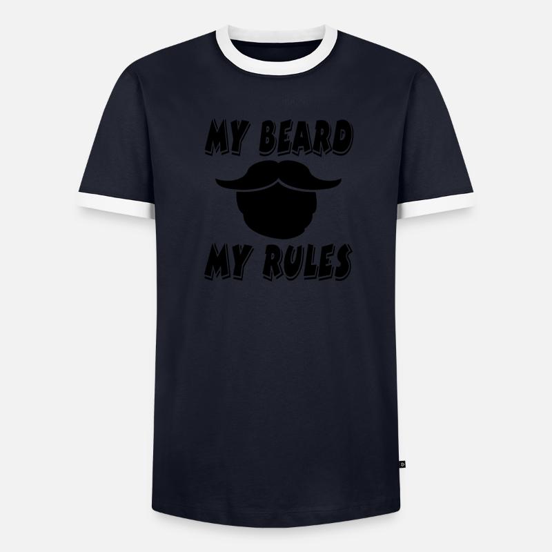 Bart Männer Kontrast-T-Shirt