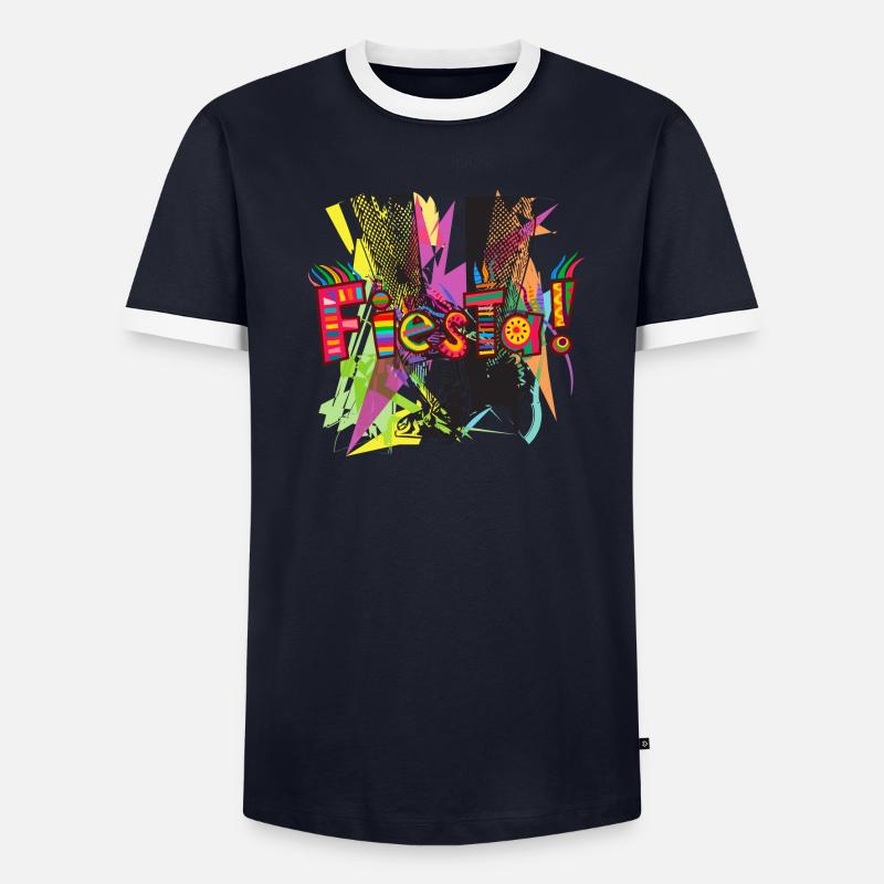 Fiesta ! T-shirt contrasté Homme