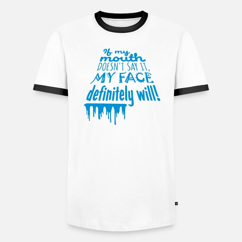 Mon visage le fera certainement T-shirt contrasté Homme