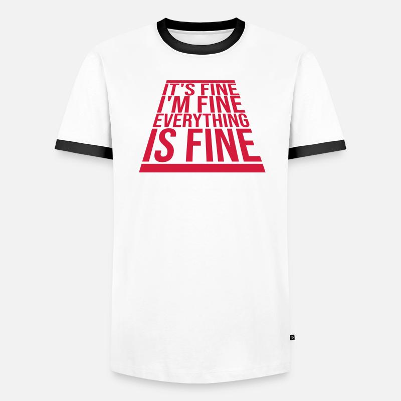 Tout va bien devis T-shirt contrasté Homme