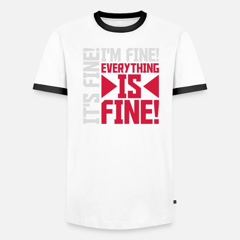 Tout va bien devis T-shirt contrasté Homme