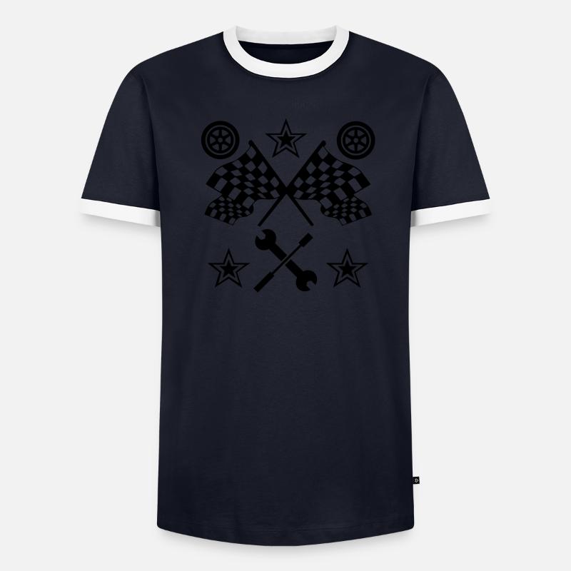 Auto Männer Kontrast-T-Shirt