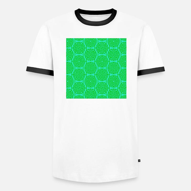 Modèle chinois T-shirt contrasté Homme
