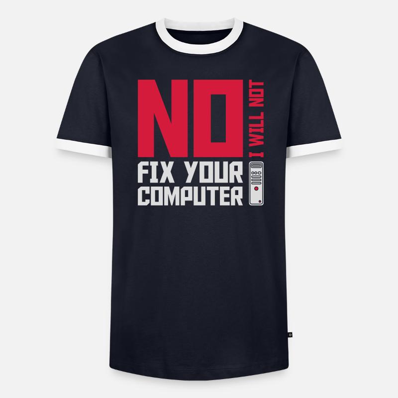 not fix your computer - Men's Ringer Shirt - undefined