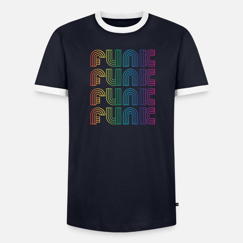 Funk Vintage T-shirt contrasté Homme