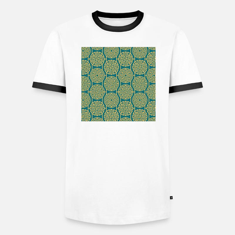 Chinese pattern Men's Ringer Shirt