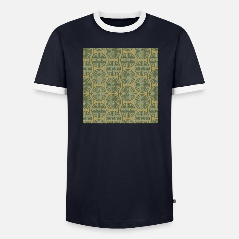 Chinese pattern Men's Ringer Shirt