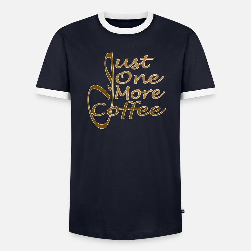 Nur noch ein Kaffee - Nur noch ein Kaffee Männer Kontrast-T-Shirt