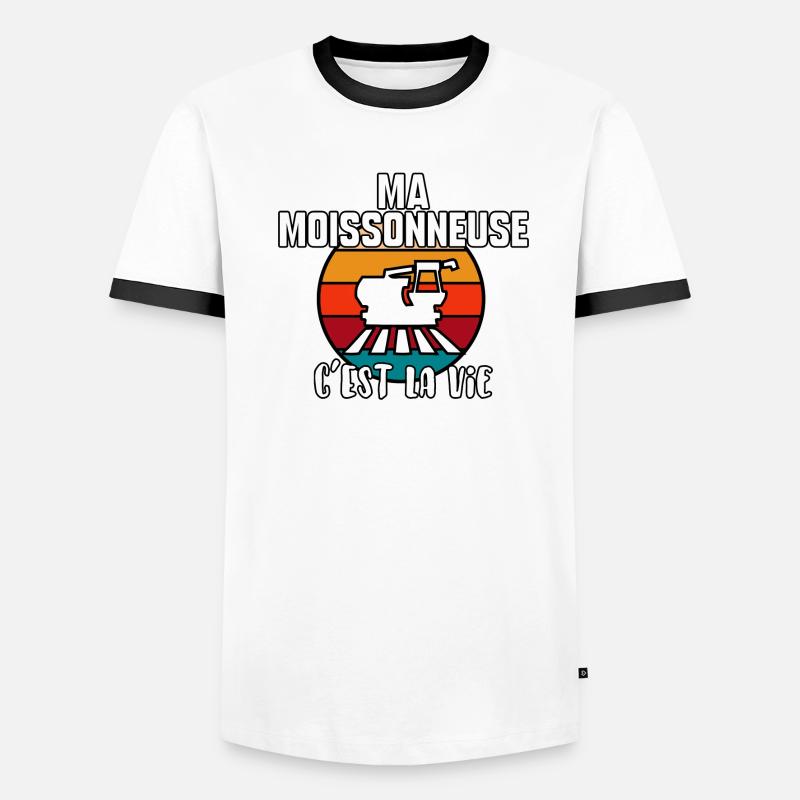 Ma moissonneuse c’est la vie T-shirt contrasté Homme
