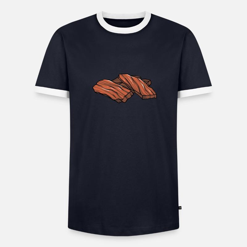 Beef Jerky Geschenk Männer Kontrast-T-Shirt