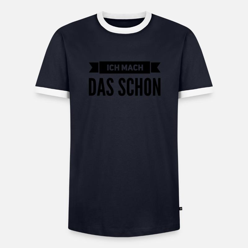 vertrau mir Männer Kontrast-T-Shirt