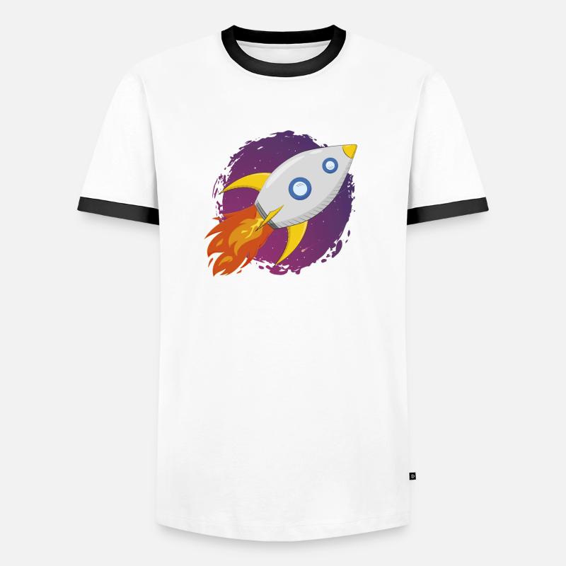 Fusée spatiale T-shirt contrasté Homme