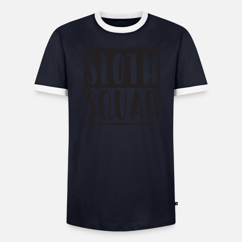 Sloth Squad Männer Kontrast-T-Shirt