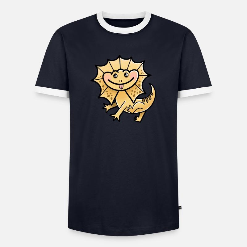 Frilly Necked Lizard Men's Ringer Shirt