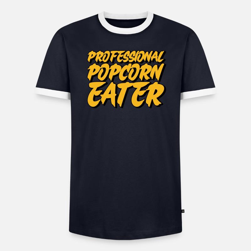 Professional Popcorn Eater Men's Ringer Shirt