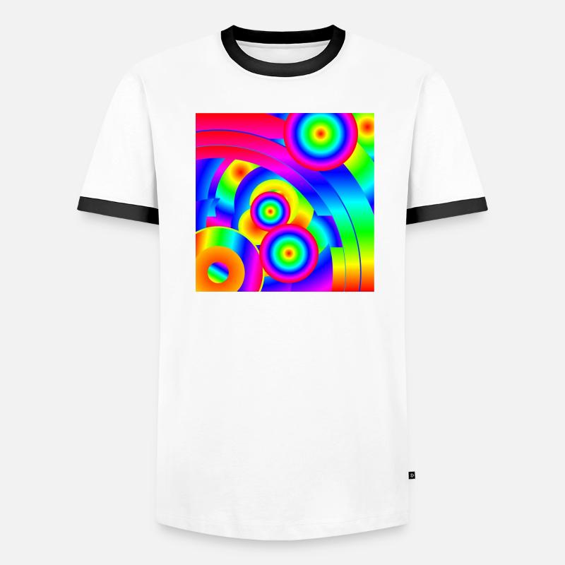Abstrakter Komet Männer Kontrast-T-Shirt