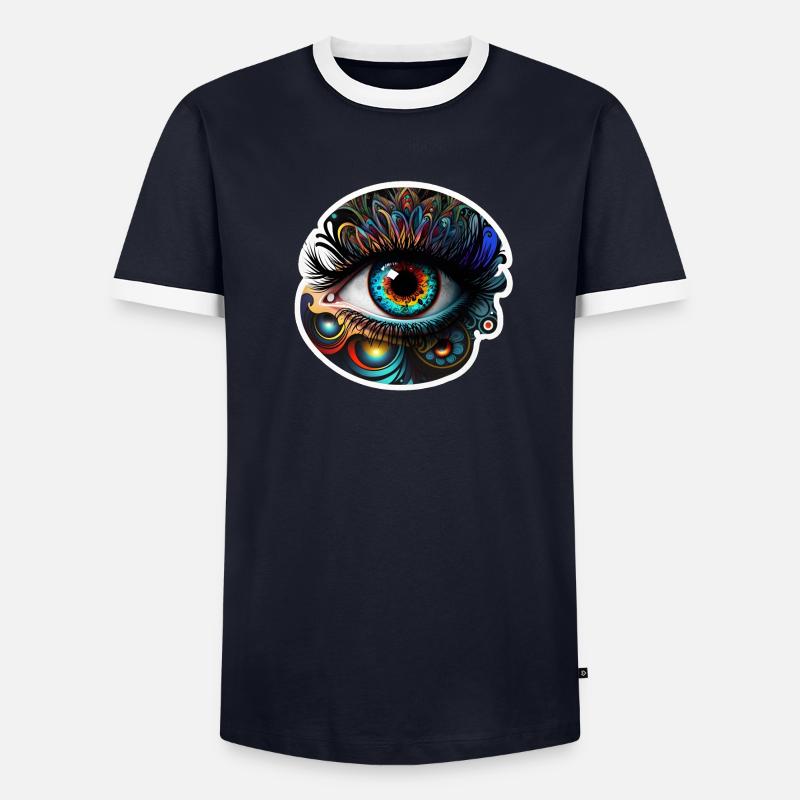 Œil 2 T-shirt contrasté Homme