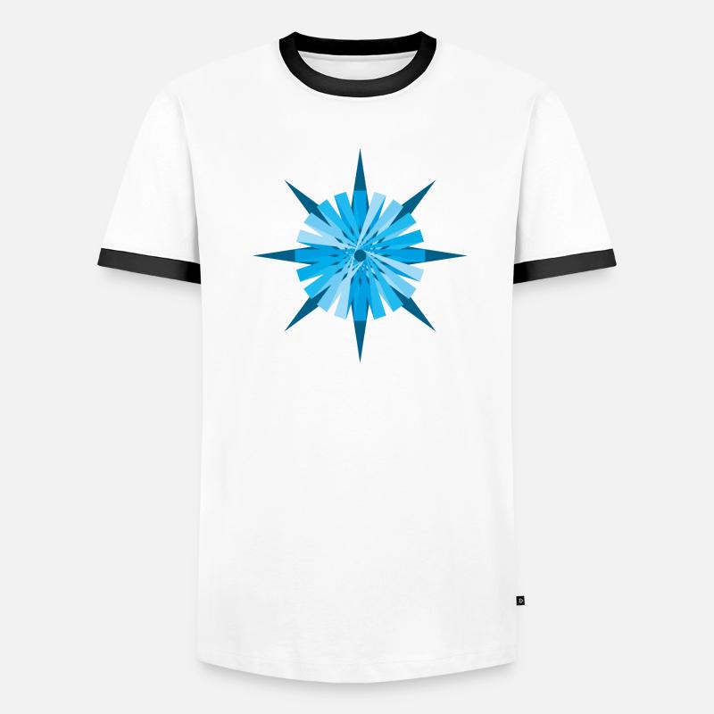 Angular Geometric Men's Ringer Shirt