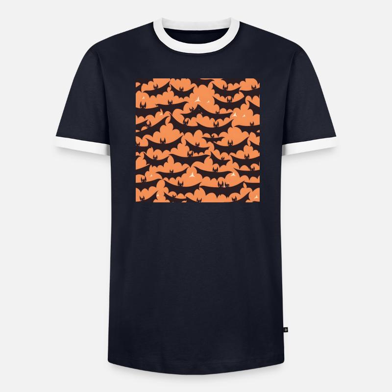 Whimsical Wings: Comic Bats Collection T-shirt contrasté Homme