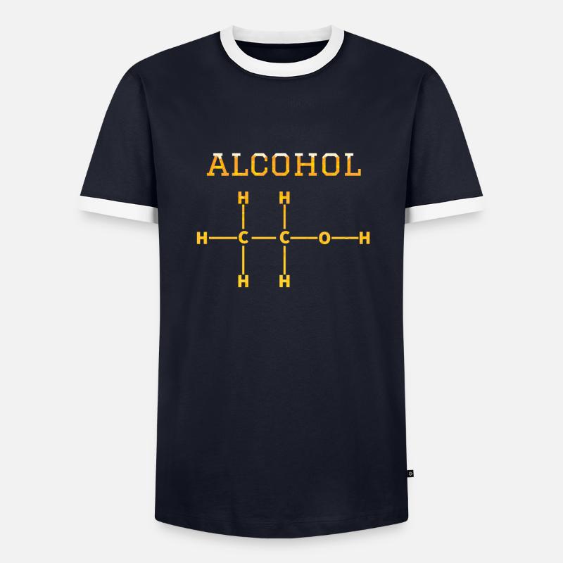 Molécule d’alcool T-shirt contrasté Homme