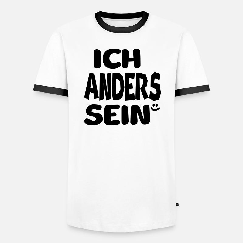ich anders sein Männer Kontrast-T-Shirt