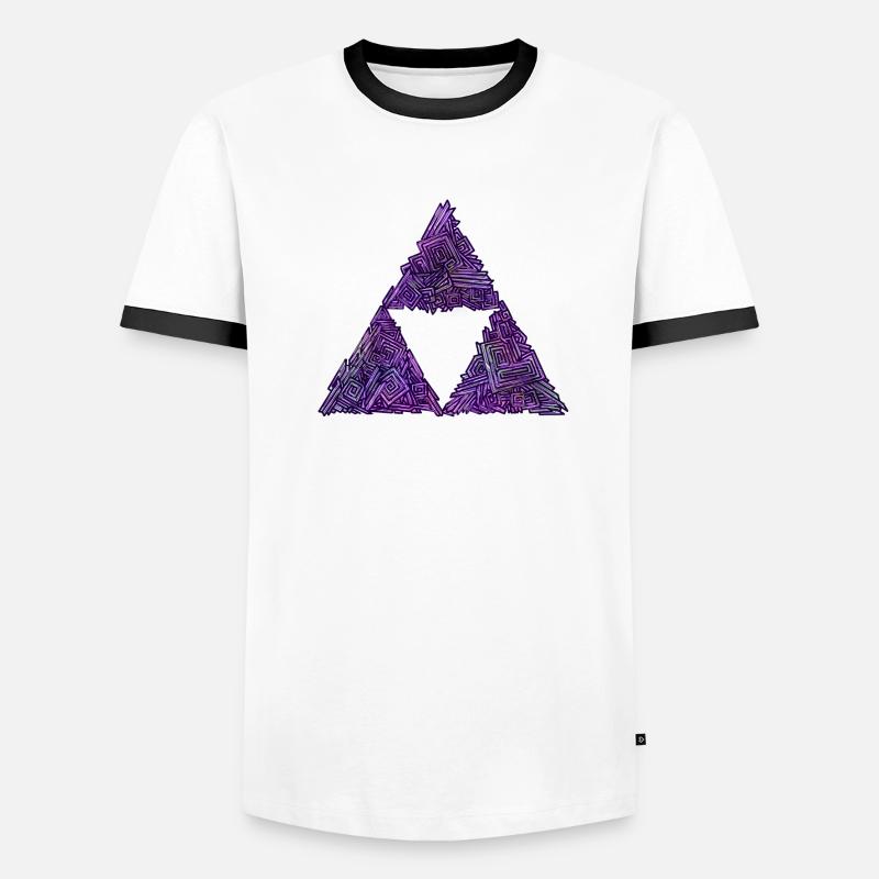 Bismuth Force トライフォース Männer Kontrast-T-Shirt
