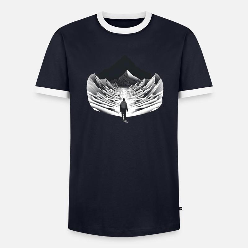 Facing the Imposing Challenge Men's Ringer Shirt