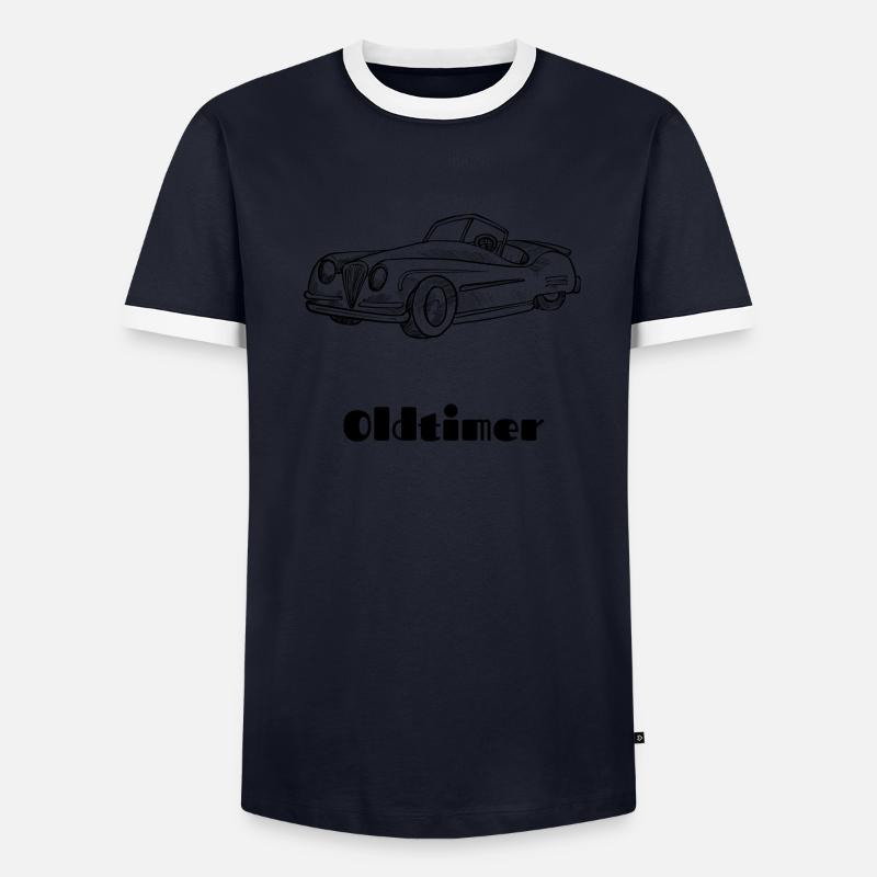 Oldtimer Männer Kontrast-T-Shirt