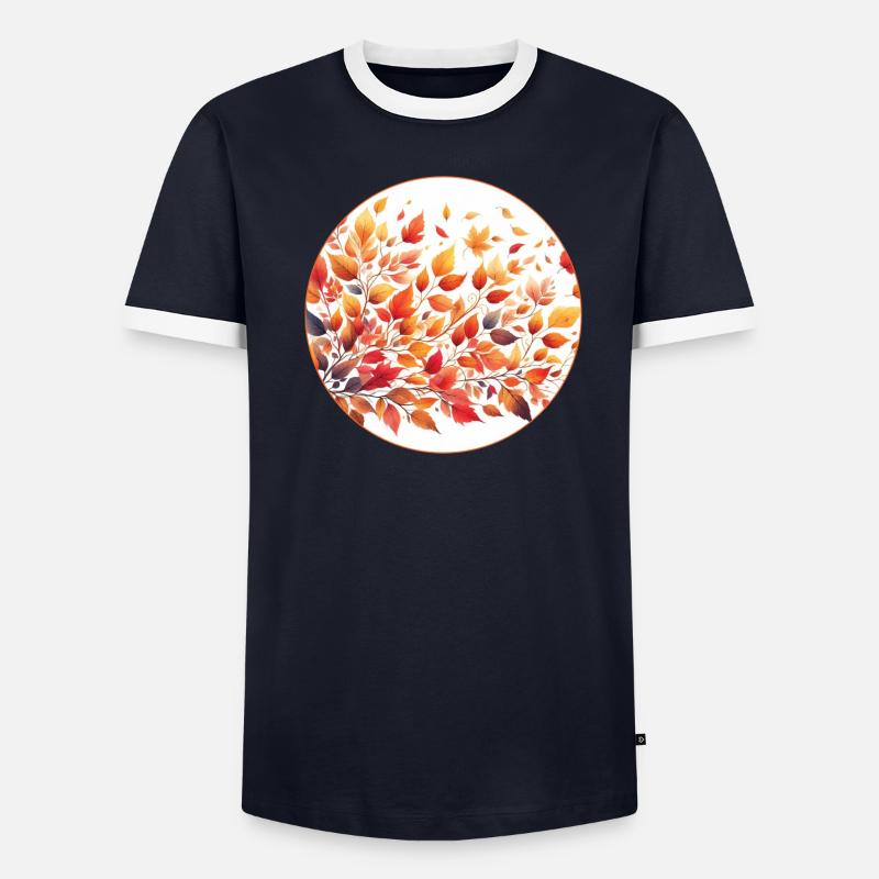 Herbstfärbung Männer Kontrast-T-Shirt