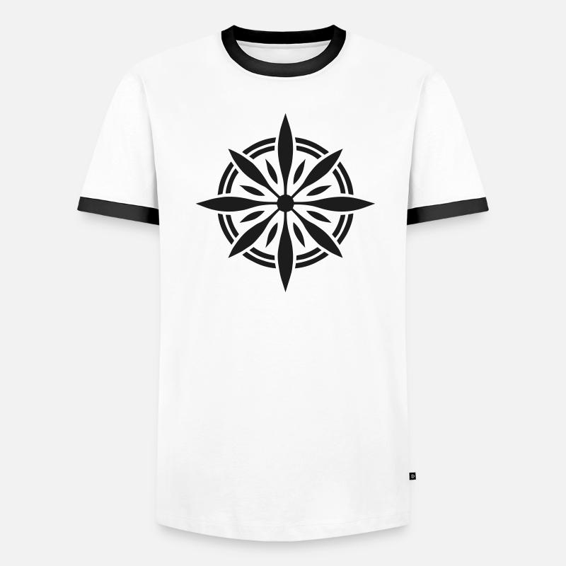 Precision Navigator: Compass Men's Ringer Shirt