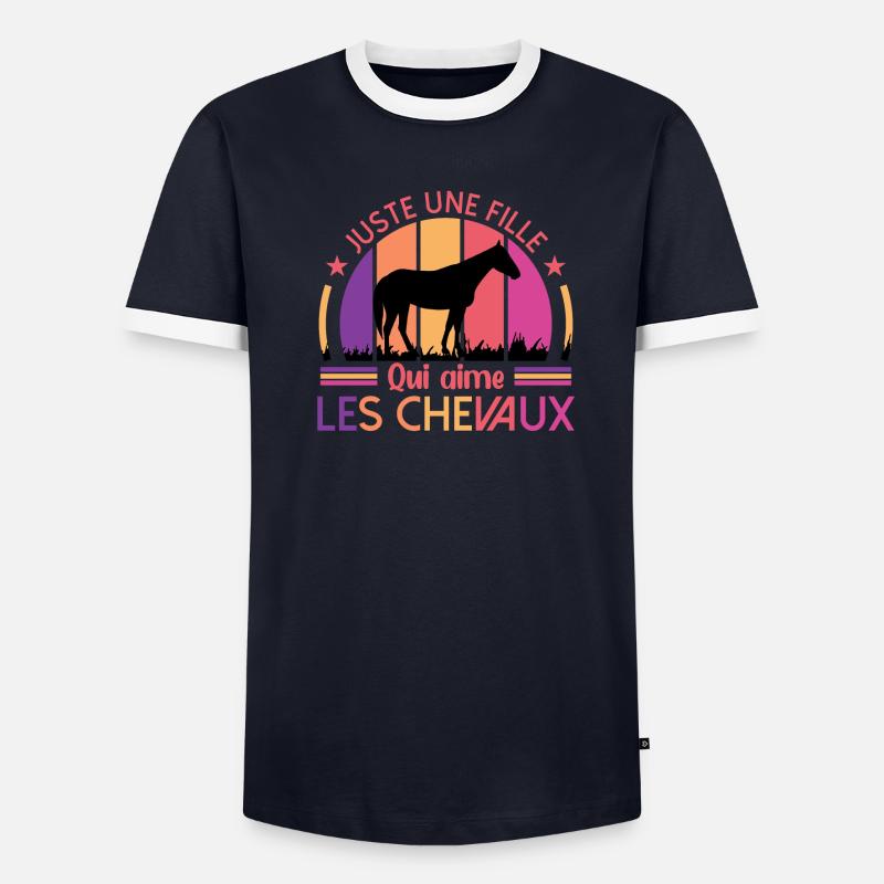 lecsss T-shirt contrasté Homme