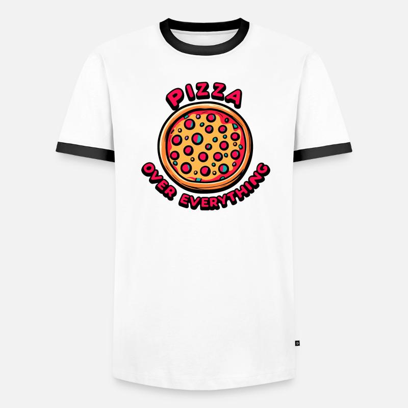 Pizza Over Everything Men's Ringer Shirt