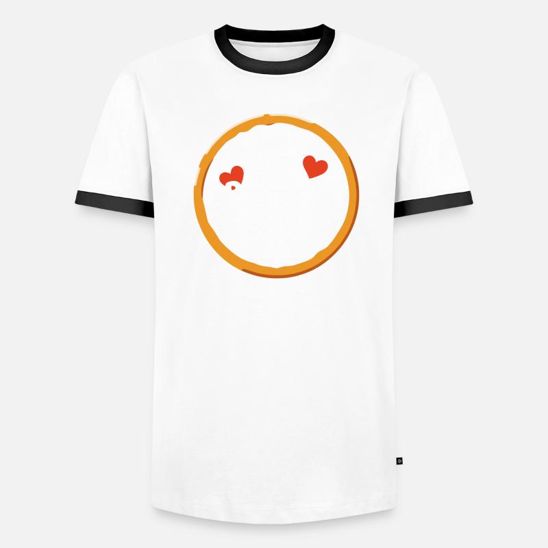 Love is a Pizza with Extra Cheese Men's Ringer Shirt