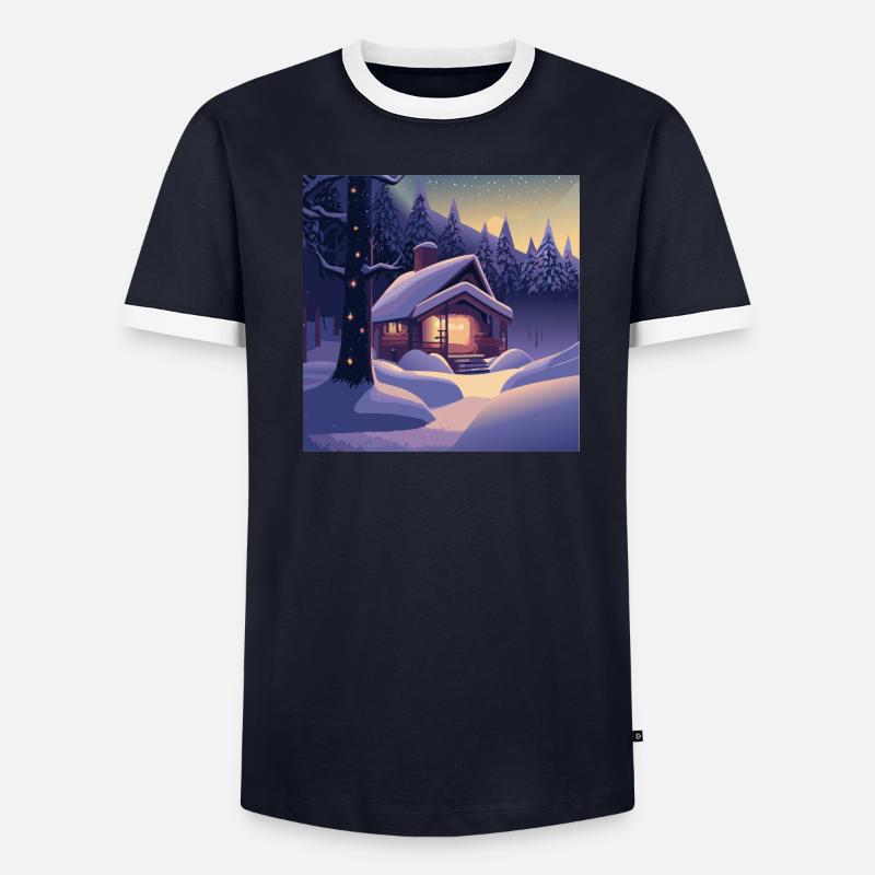 Cabane dans les bois T-shirt contrasté Homme